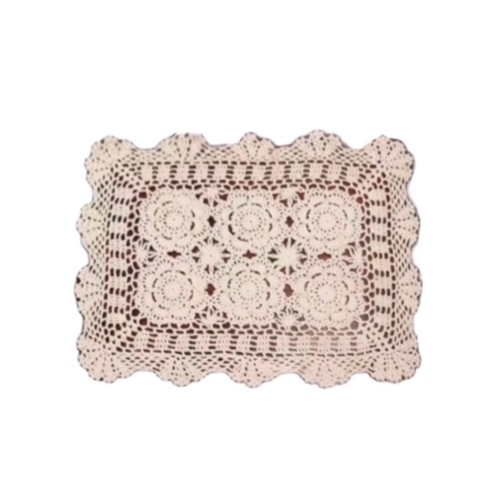 Modern Crochet Cotton Table Cloth Mat Pad